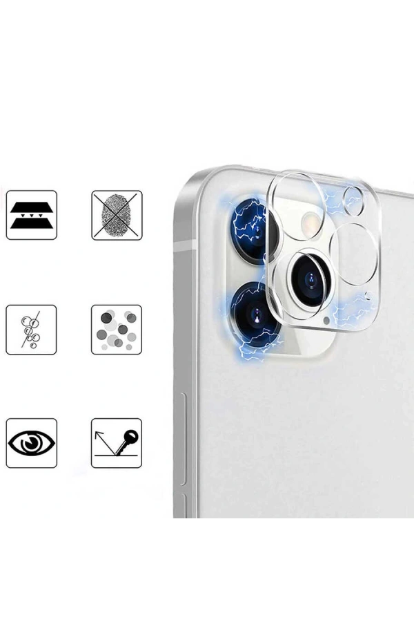 Apple iPhone 13 Pro Max Zore Kamera Lens Koruyucu Cam Filmi