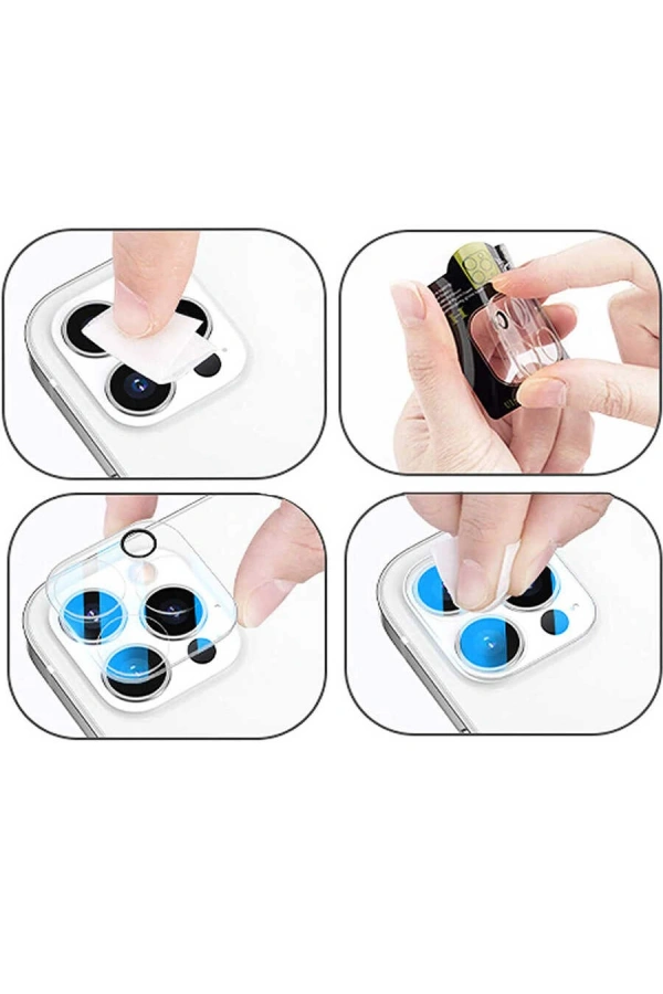 Apple iPhone 13 Pro Max Zore Kamera Lens Koruyucu Cam Filmi