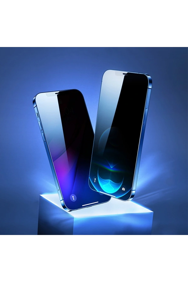 Apple iPhone 13 Pro Max Zore Kolay Uygulama Aparatlı 5D Magic Privacy Glass Hayalet Cam Ekran