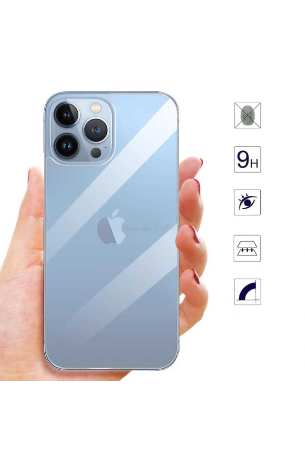 Apple iPhone 13 Pro Zore Back Maxi Glass Temperli Cam Arka Koruyucu