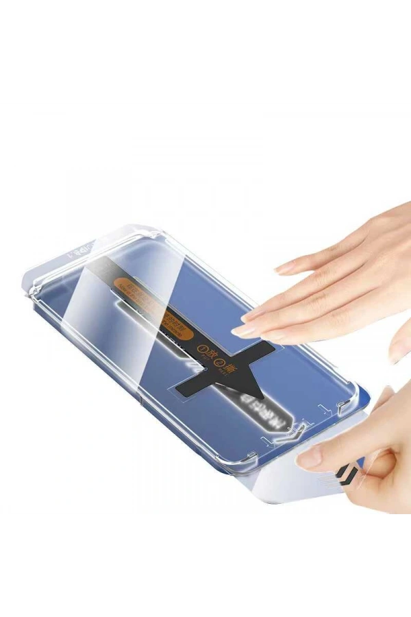 Apple iPhone 13 Zore Süper Fast Anti-Dust Toz Önleyici Temperli Ekran Koruyucu