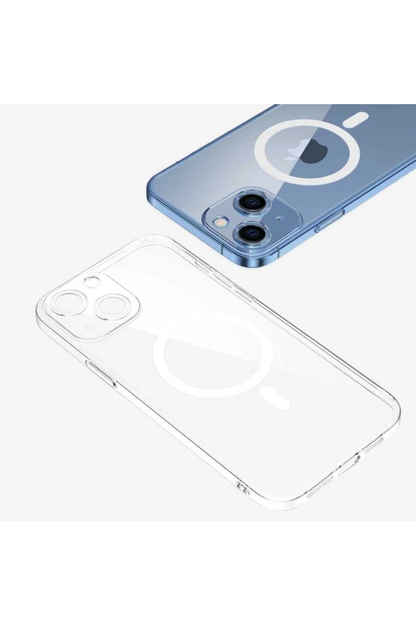 Apple iPhone 14 Kılıf Kamera Korumalı M-safe Sert PC Zore Porto Kapak