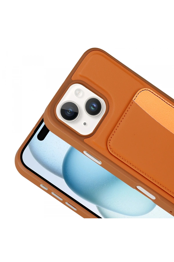 Apple iPhone 14 Kılıf Kartlıklı Zore X-Kart Silikon Kapak