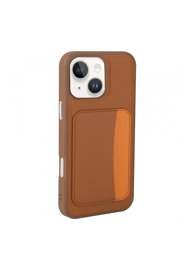 Apple iPhone 14 Kılıf Kartlıklı Zore X-Kart Silikon Kapak