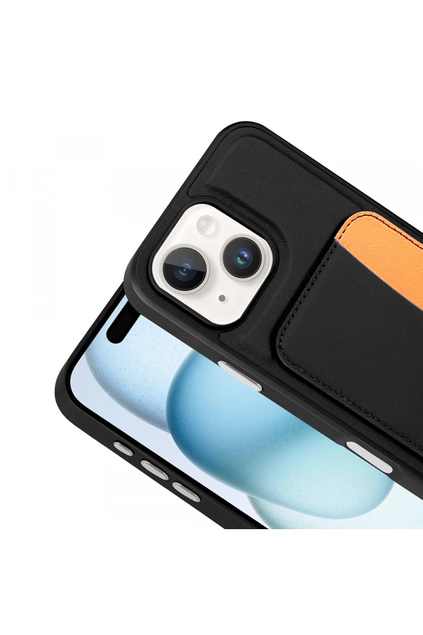 Apple iPhone 14 Kılıf Kartlıklı Zore X-Kart Silikon Kapak