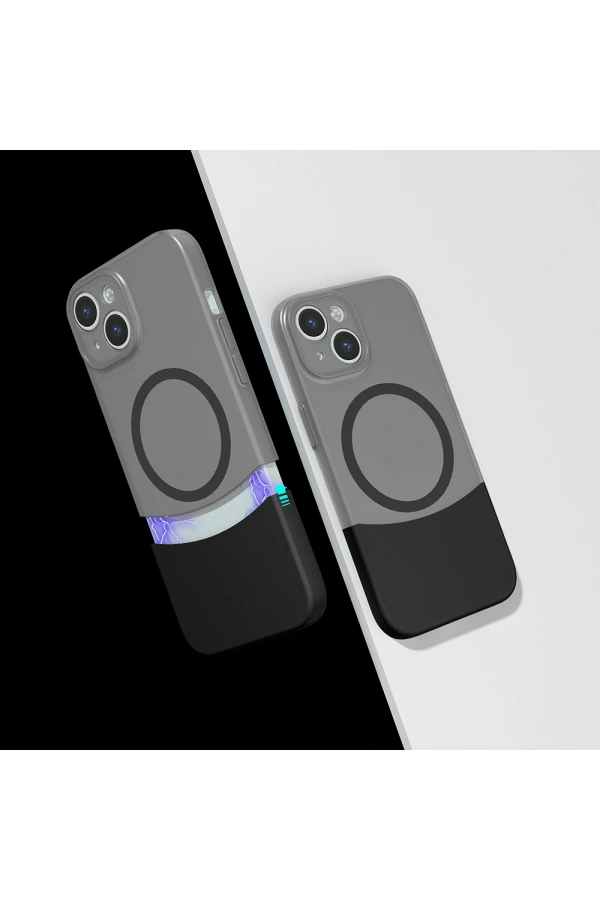 Apple iPhone 14 Kılıf M-Safe Şarj Özellikli Mıknatıslı Zore Duble Kapak