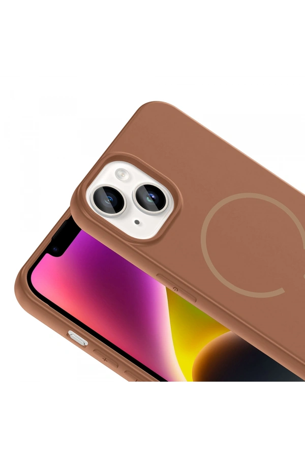 Apple iPhone 14 Kılıf M-safe Şarj Özellikli Zore Meta Kapak