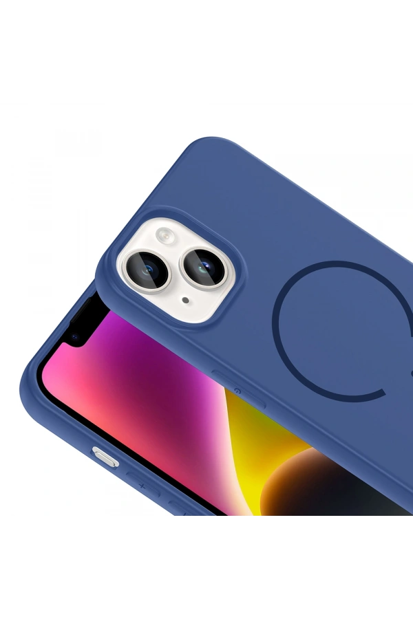 Apple iPhone 14 Kılıf M-safe Şarj Özellikli Zore Meta Kapak