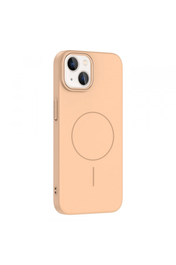 Apple iPhone 14 Kılıf M-safe Şarj Özellikli Zore Ruby Sert Kapak