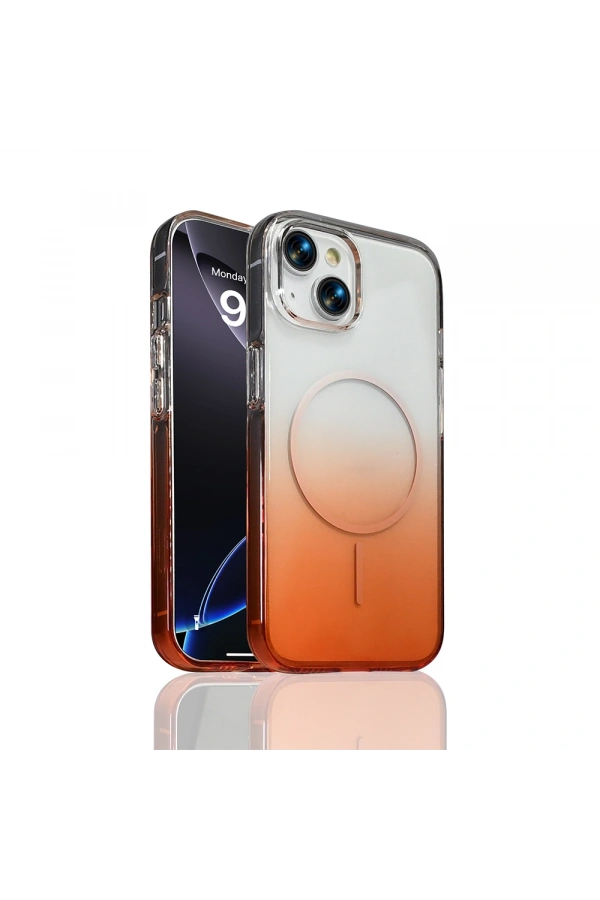 Apple iPhone 14 Kılıf M-Safe Şarj Özellikli Zore Septik Silikon Kapak