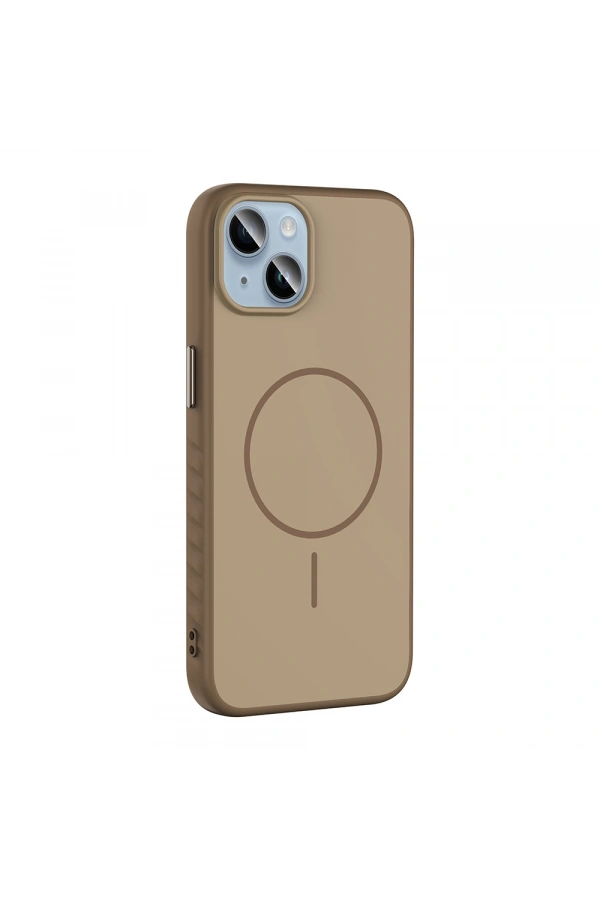 Apple iPhone 14 Kılıf M-safe Şarj Özellikli Zore Tea Kapak