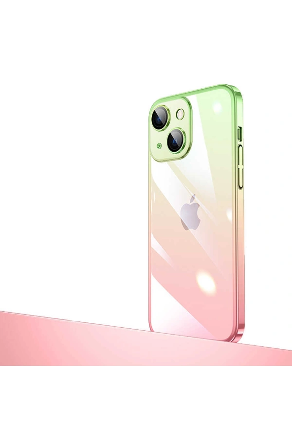 Apple iPhone 14 Kılıf Parlak Renk Geçişli Kamera Korumalı Zore Senkron Kapak