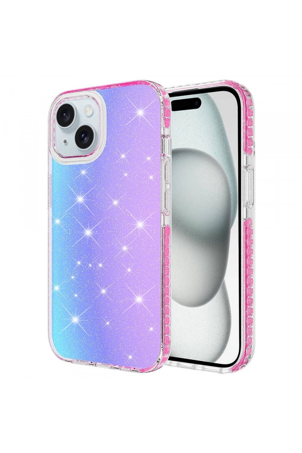 Apple iPhone 14 Kılıf Parlak Renk Geçişli Zore Velle Kapak