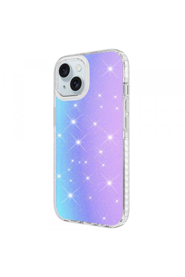 Apple iPhone 14 Kılıf Parlak Renk Geçişli Zore Velle Kapak