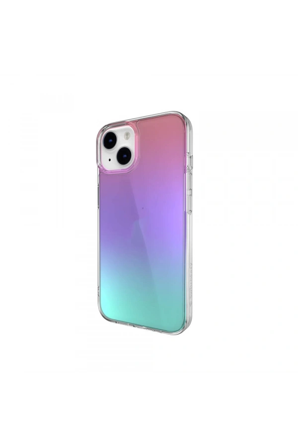 Apple iPhone 14 Kılıf Renk Geçişli Kenarları Şeffaf Tasarımlı Lisanslı Switcheasy Crush Plus Kapak