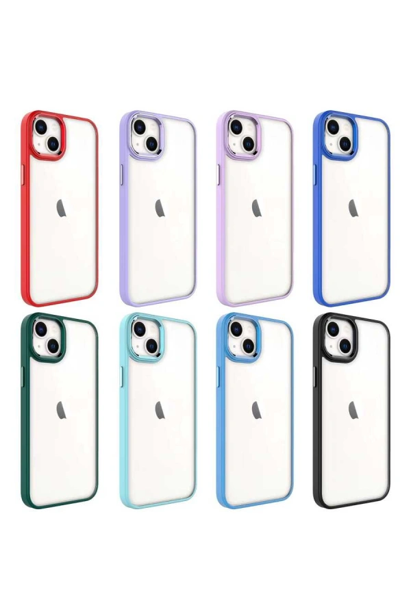 Apple iPhone 14 Kılıf Zore Krom Kapak