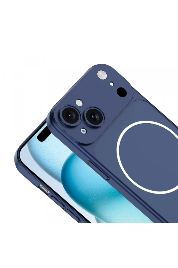 Apple iPhone 14 Kılıf Zore M-Safe Şarj Özellikli Kamera Korumalı Spark Kapak