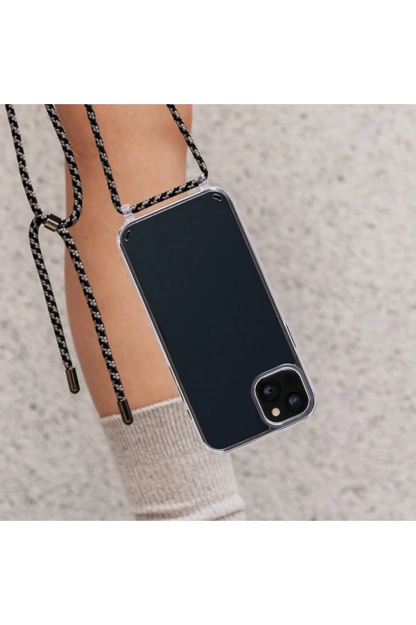 Apple iPhone 14 Plus Kılıf Boyun Askılı Şok Önleyicili Şeffaf Lisanslı Switcheasy Play Kapak