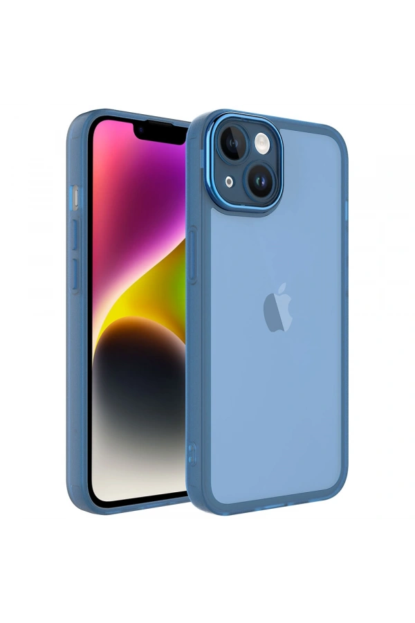 Apple iPhone 14 Plus Kılıf Kamera Korumalı Transparan Zore Post Kapak