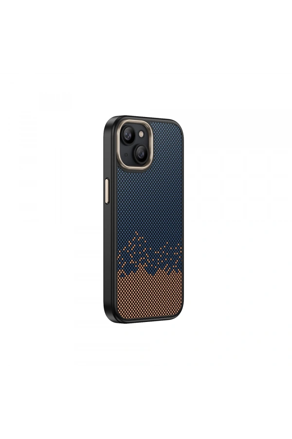 Apple iPhone 14 Plus Kılıf M-safe Şarj Özellikli Karbon Fiber Görünümlü Zore Antina Kapak