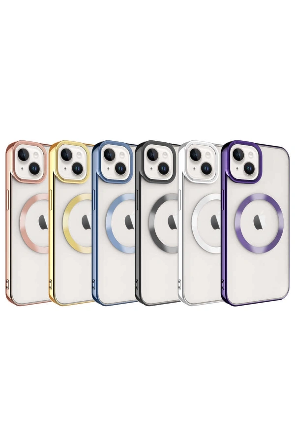 Apple iPhone 14 Plus Kılıf M-safe Wireless Şarj Özellikli Zore Setro Silikon