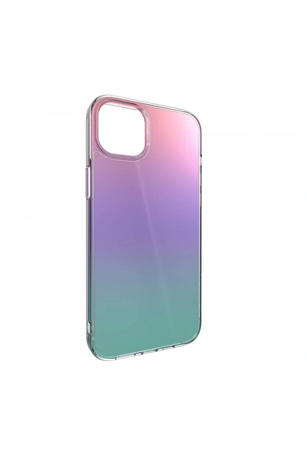 Apple iPhone 14 Plus Kılıf Renk Geçişli Kenarları Şeffaf Tasarımlı Lisanslı Switcheasy Crush Plus Kapak