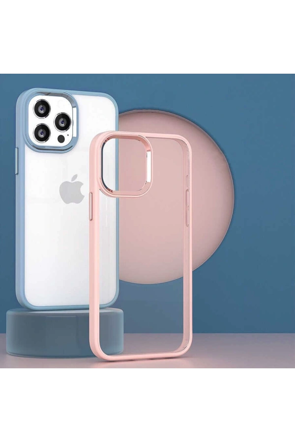 Apple iPhone 14 Plus Kılıf Zore Krom Kapak