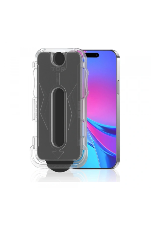 Apple iPhone 14 Plus Zore Kolay Uygulama Aparatlı 5D Magic Privacy Glass Hayalet Cam Ekran