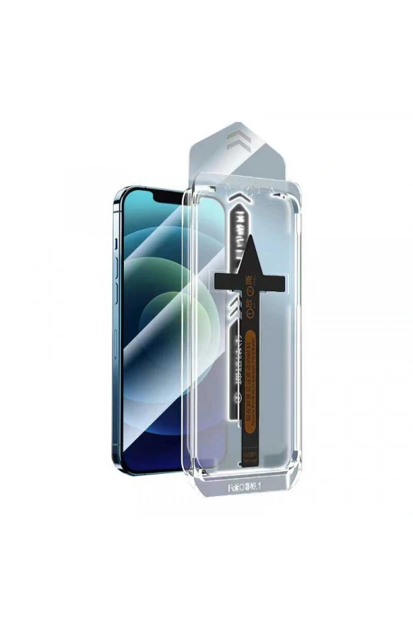 Apple iPhone 14 Plus Zore Süper Fast Anti-Dust Toz Önleyici Temperli Ekran Koruyucu