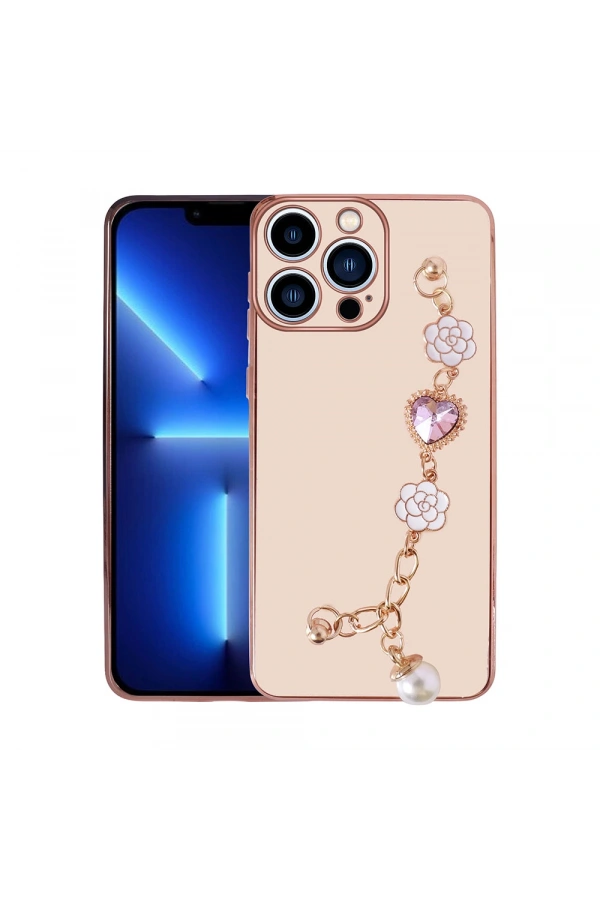 Apple iPhone 14 Pro Kılıf El Tutamaçlı Kamera Korumalı Zore Taka Silikon Kapak