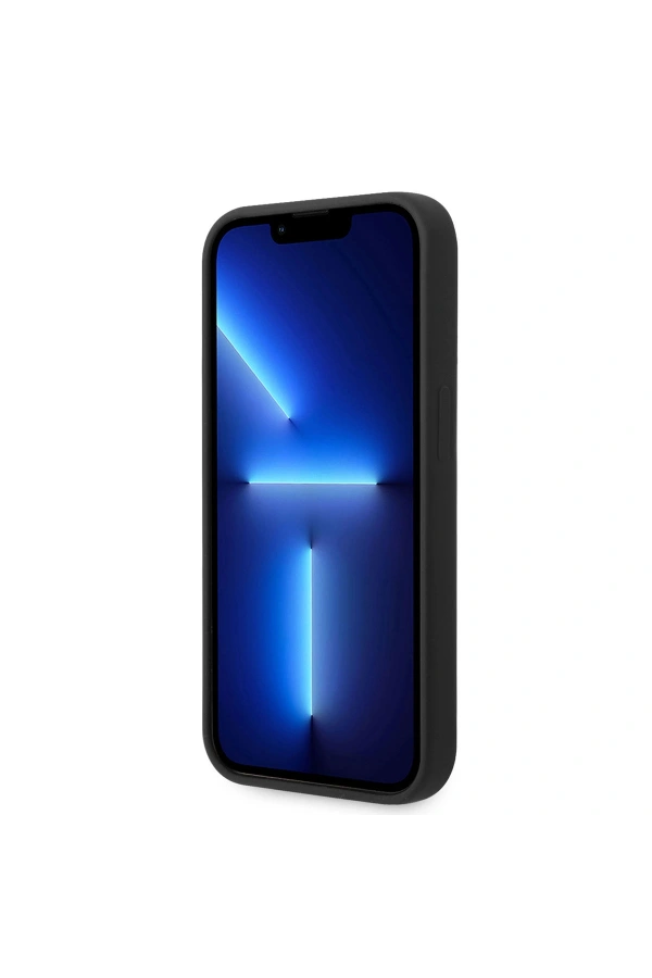Apple iPhone 14 Pro Kılıf Ferrari M-safe Şarj Özellikli Silikon Metal Logo Dizayn Kapak