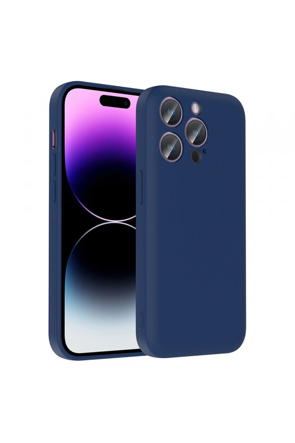 Apple iPhone 14 Pro Kılıf Kamera Korumalı Kartlık Hazneli Zore Vitra Kapak