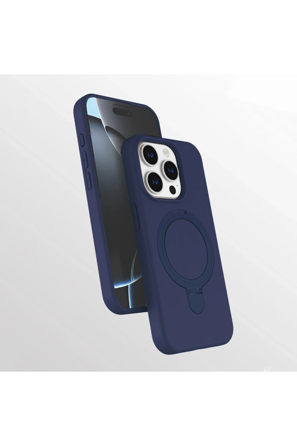 Apple iPhone 14 Pro Kılıf M-safe Şarj Özellikli Standlı Zore Samara Kapak