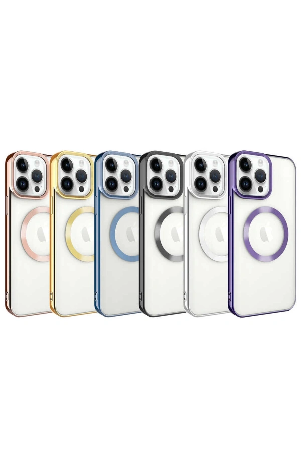 Apple iPhone 14 Pro Kılıf M-safe Wireless Şarj Özellikli Zore Setro Silikon