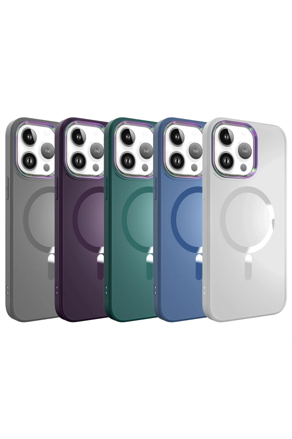 Apple iPhone 14 Pro Kılıf M-safe Wireless Şarj Özellikli Zore Stil Kapak