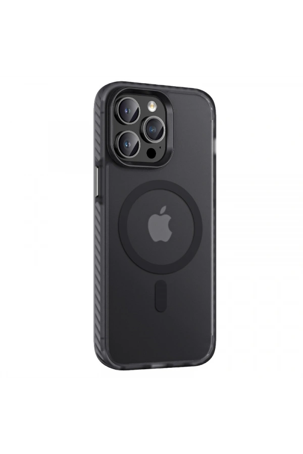 Apple iPhone 14 Pro Kılıf Mat Arka Yüzey Wireless Şarj Özellikli Zore Locik Kapak