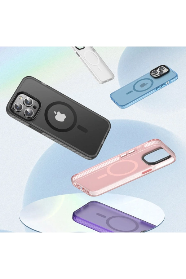 Apple iPhone 14 Pro Kılıf Mat Arka Yüzey Wireless Şarj Özellikli Zore Locik Kapak