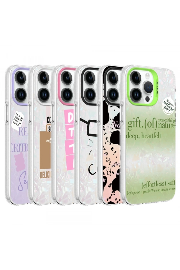 Apple iPhone 14 Pro Kılıf Mermer Desenli Zore Marbello Kapak