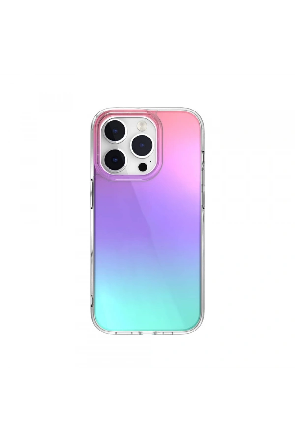 Apple iPhone 14 Pro Kılıf Renk Geçişli Kenarları Şeffaf Tasarımlı Lisanslı Switcheasy Crush Plus Kapak