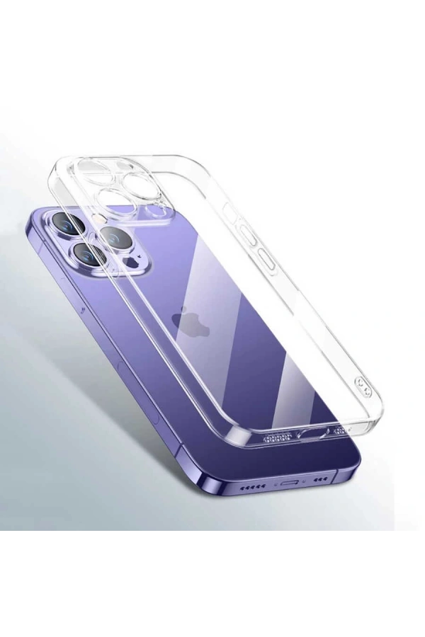 Apple iPhone 14 Pro Kılıf Şeffaf Sert PC Zore Vayt Kapak