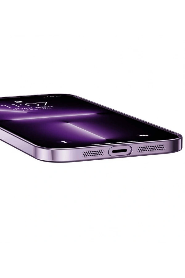 Apple iPhone 14 Pro Kılıf Sert PC Renkli Çerçeveli Zore Riksos Kapak