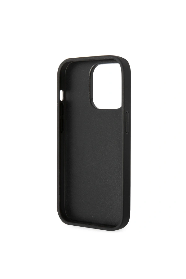 Apple iPhone 14 Pro Kılıf U.S. POLO ASSN. Deri Şeritli Logo Dizayn Kapak