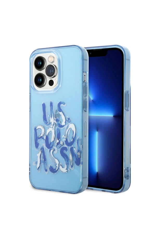 Apple iPhone 14 Pro Kılıf U.S. POLO ASSN. Renkli Grafiti Baskılı Dizayn Kapak