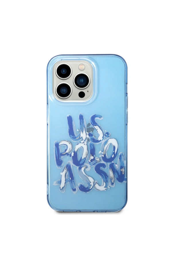 Apple iPhone 14 Pro Kılıf U.S. POLO ASSN. Renkli Grafiti Baskılı Dizayn Kapak