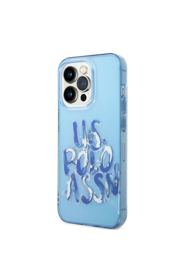 Apple iPhone 14 Pro Kılıf U.S. POLO ASSN. Renkli Grafiti Baskılı Dizayn Kapak
