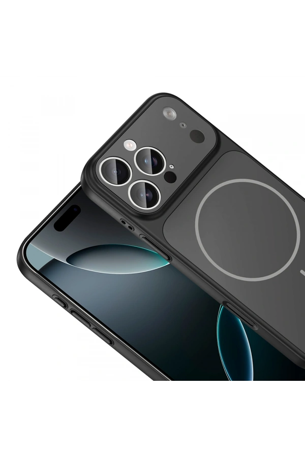Apple iPhone 14 Pro Kılıf Zore M-Safe Şarj Özellikli Kamera Korumalı Formen Kapak