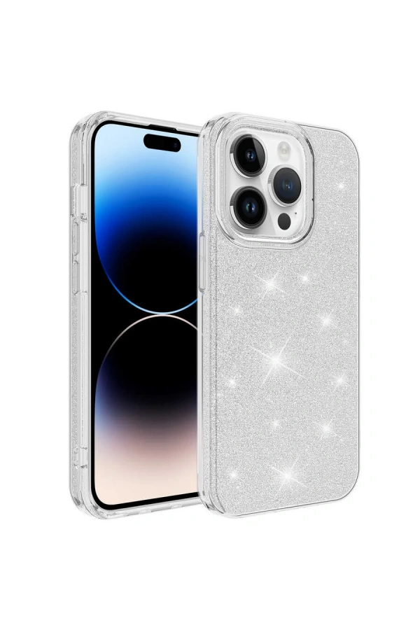 Apple iPhone 14 Pro Kılıf Zore Shining Silikon