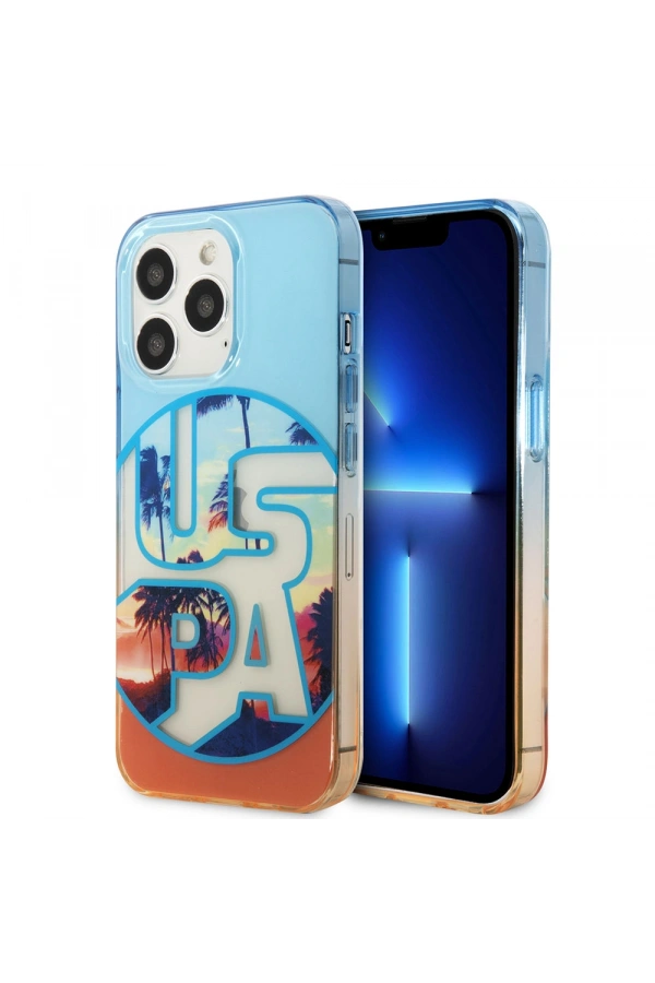 Apple iPhone 14 Pro Max Case U.S. Polo Assn. Color Leaf Printed Design Cover