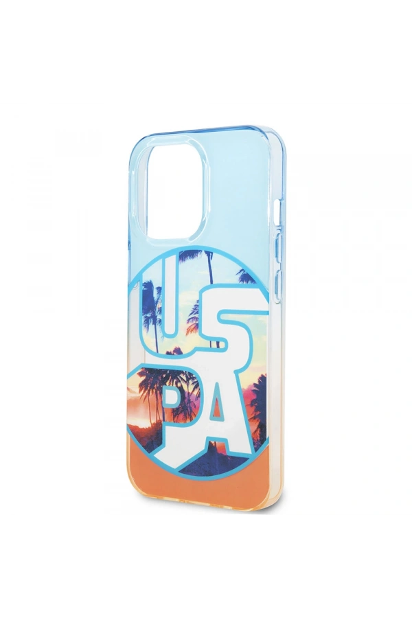 Apple iPhone 14 Pro Max Case U.S. Polo Assn. Color Leaf Printed Design Cover