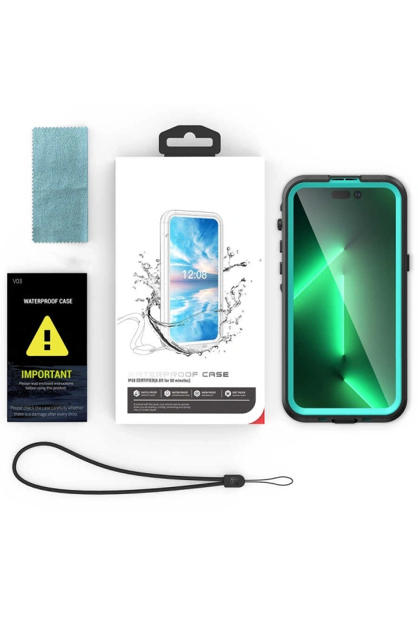 Apple iPhone 14 Pro Max Kılıf 1-1 Su Geçirmez Kılıf